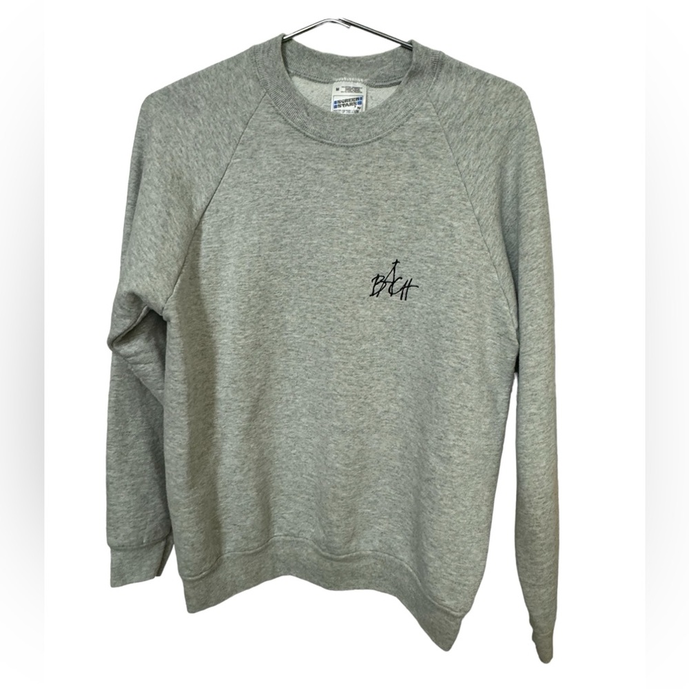 Vintage BACH Gray Pullover Heavyweight Crew Neck Sweatshirt Women’s M MINTY